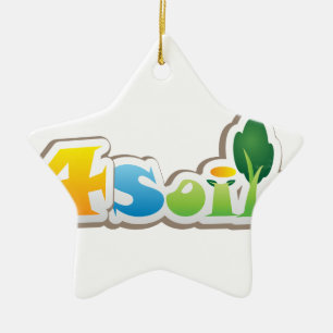 4Soils Logo Branded Products Ceramic Tree Decoration