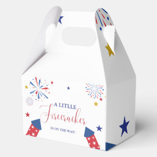 4t of July Independence firecracker Baby Shower   Favour Box
