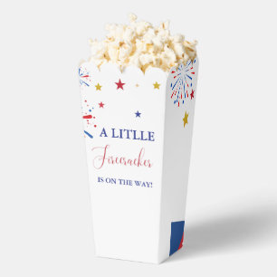 4t of July Independence firecracker Baby Shower  Favour Box