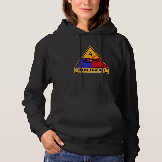 4th Armoured Division "Name Enough" Women Hoodie (Front)