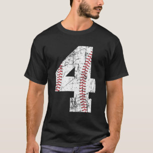 4Th Baseball 4 Four T-Shirt