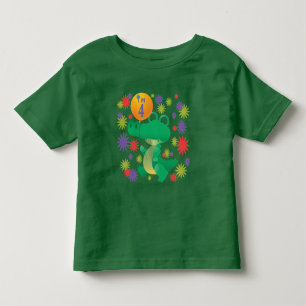 4th Birthday Alligator Toddler T-Shirt
