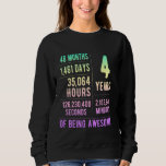 4th Birthday Boys & Girls Funny 4 Years Old Sweatshirt<br><div class="desc">4th Birthday Boys & Girls Funny 4 Years Old</div>