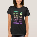4th Birthday Boys & Girls Funny 4 Years Old T-Shirt<br><div class="desc">4th Birthday Boys & Girls Funny 4 Years Old</div>