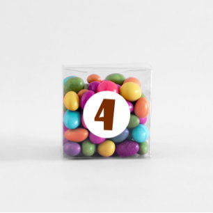 4th Birthday Burnt Orange 4 Round Stickers