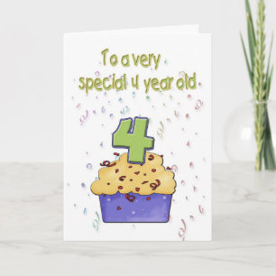 4th Birthday Card