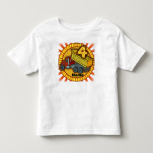 4th Birthday Dump Truck Birthday  t-shirts