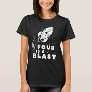 4th Birthday FOUR IS A BLAST T-Shirt