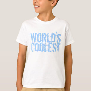 4th Birthday Gift World's Coolest 4 Year Old BLUE T-Shirt