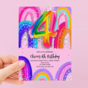 4th Birthday Invitation