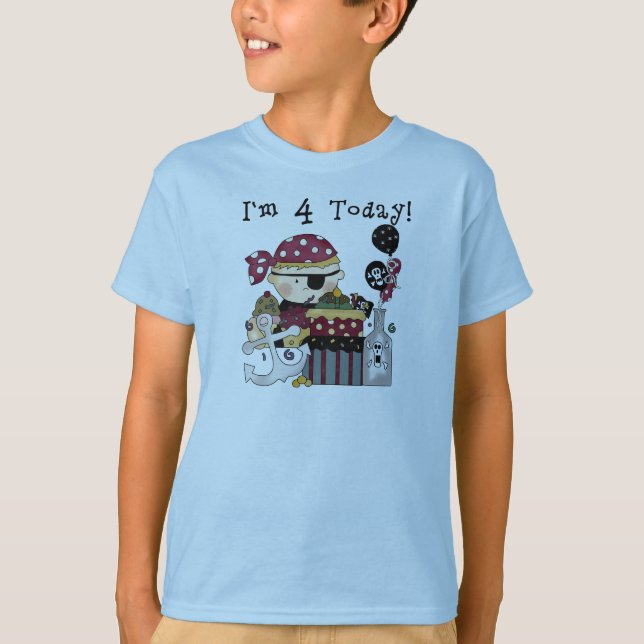 4th Birthday Pirate Tshirts and Gifts (Front)