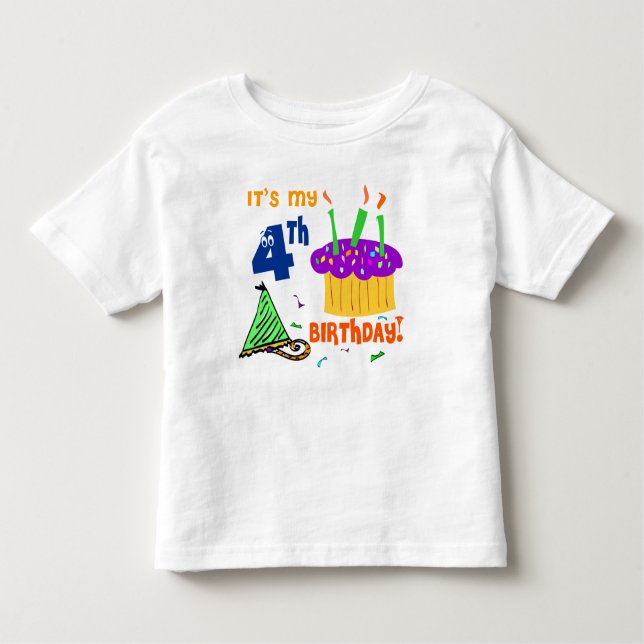 4th Birthday T-shirt (Front)