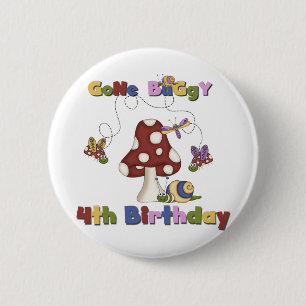 4th Bug Birthday Tshirts and Gifts 6 Cm Round Badge