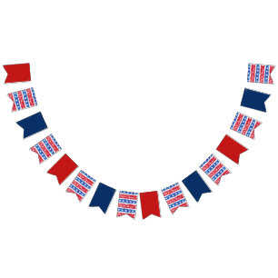 4th Bunting Flags Stars and Stripes