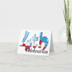 4th Celebration July 4th Greeting Card