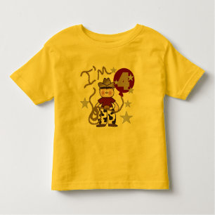 4th Cowboy Birthday Tshirts and Gifts