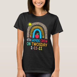 4th Crew Grade On Twosday Rainbow Twosday 22222 T-Shirt