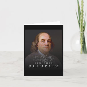 4th Founding Father Ben Benjamin Franklin Tee Card