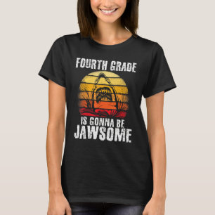 4th Fourth Grade Jawsome Back To School Shark Boys T-Shirt