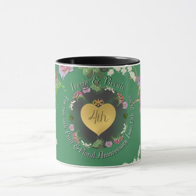 4th Fruit & Floral Anniversary Mug (Center)