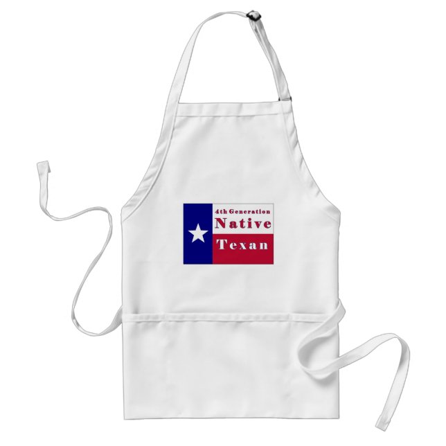 4th Generation Native Texan Flag Standard Apron (Front)