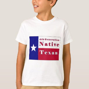 4th Generation Native Texan Flag T-Shirt