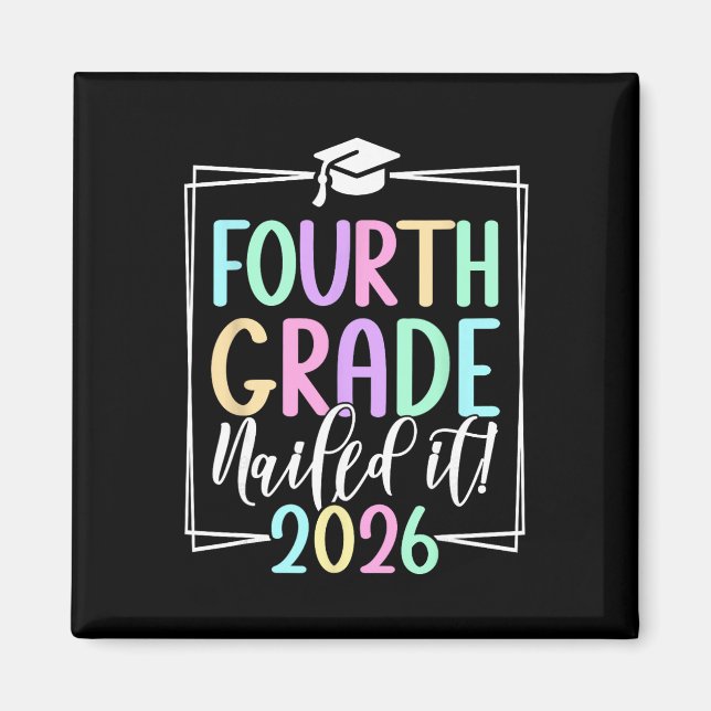 4th Grade 2026 Fourth Grade Graduation _2  Magnet (Front)