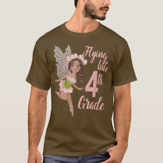 4th Grade Black Fairy 1st Day of School Fairies Fo T-Shirt