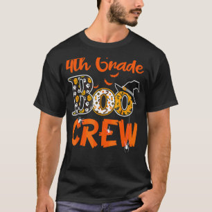 4th Grade Boo Crew Halloween Teachers Students Co T-Shirt