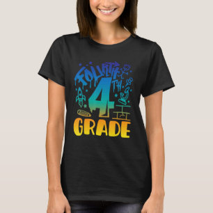 4th Grade Boy First Day Of School Teacher Back To  T-Shirt