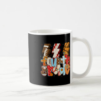 4th Grade Boys Lightning Bolt Footll Sell Sketll  Coffee Mug