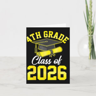 4th grade class of 2026 graduation school graduate card