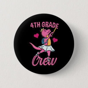 4th Grade Crew Ballet Back To School Girls 6 Cm Round Badge