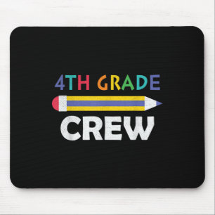 4th Grade Crew Cute Back To School  Mouse Pad