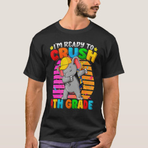 4th Grade Dabbing Elephant Back To School Backpack T-Shirt