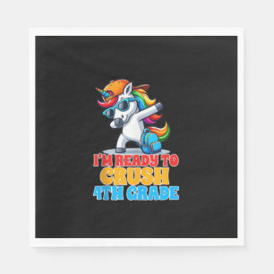 4th Grade Dabbing Unicorn I'm Ready To Crush Fourt Napkin
