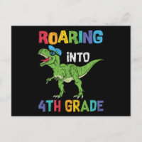 4th Grade Dinosaur First Day School Student Gift