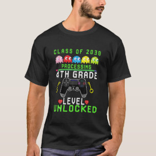 4Th Grade First Day Of School Class Of 2030 Video T-Shirt