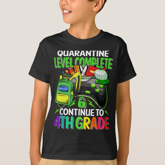 4th Grade Game Back To School T-Shirt (Front)