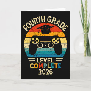 4th Grade Graduation 2026 Level Complete Gamer Card