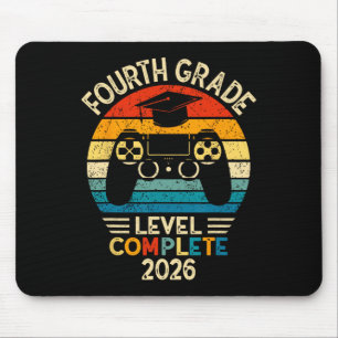 4th Grade Graduation 2026 Level Complete Gamer Mouse Pad