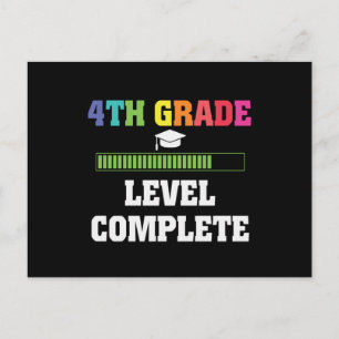 4th Grade Graduation Level Complete Student Gift Postcard