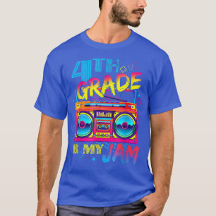 4th grade Is My Jam Retro Radio Cassette back to s T-Shirt