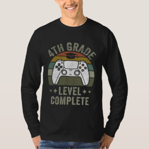 4th Grade Level Complete Kids  Boys Kids Graduatio T-Shirt