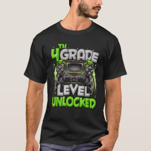 4th Grade Level Unlocked Game On 4th Grade Back To T-Shirt