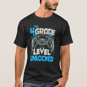 4th Grade Level Unlocked Game On 4th Grade Back To T-Shirt
