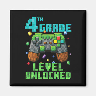 4th Grade Level Unlocked Gamer Controller Back To Magnet