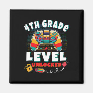 4th Grade Level Unlocked Video Game Byck To School Magnet