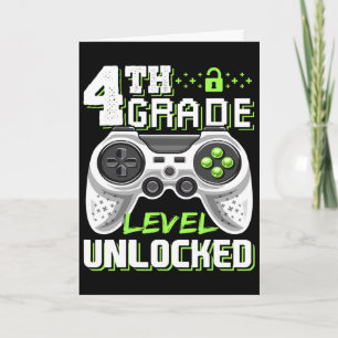 4th Grade Level Unlocked Video Game Ck To School B Card