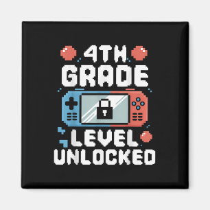 4th Grade Level Unlocked Video Game Gifts Back To  Magnet